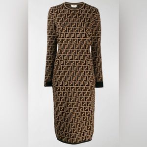 GREAT DEAL !! Long sleeve fendi dress only worn once!